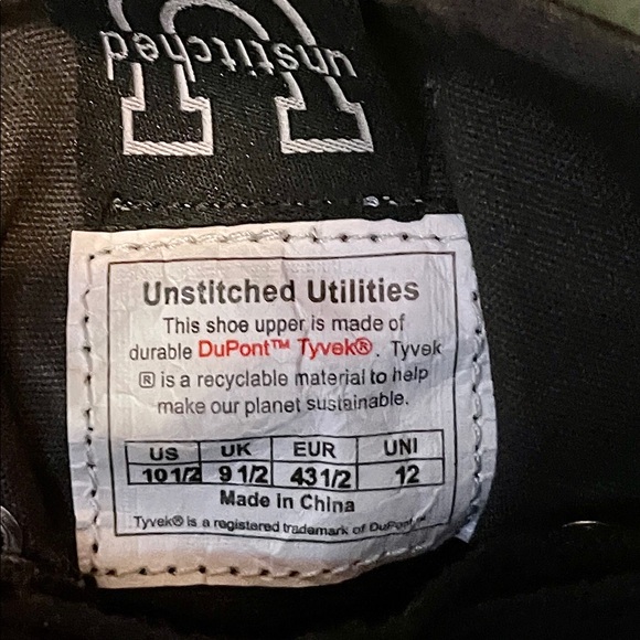 Unstitched Utilities Men’s High Top Sneaker 10.5 - Picture 7 of 8